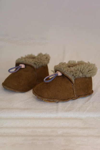 Sheepskin Baby Shoe | Brown Shearling