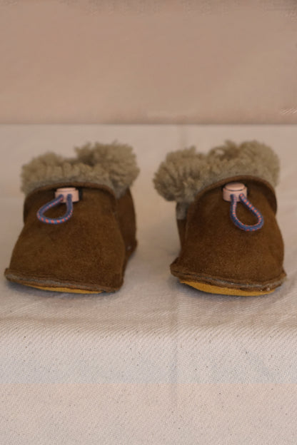 Sheepskin Baby Shoe | Brown Shearling