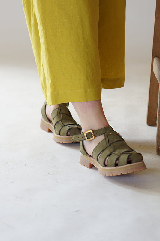 Woven Sandal | Sage | 6.5 F