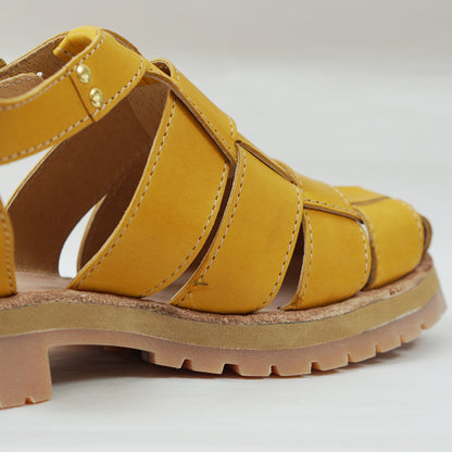 Woven Sandal | Yellow | 6