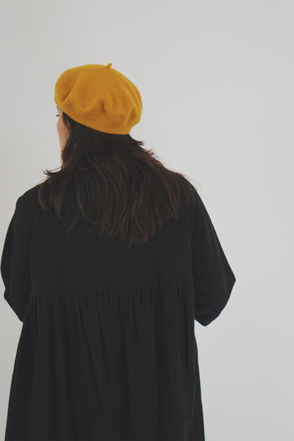 Felted Beret | Mustard