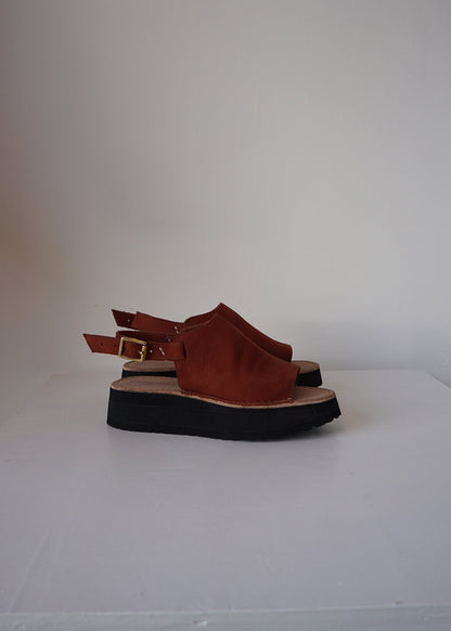 Sling Back Sandal | Brick | 6.5