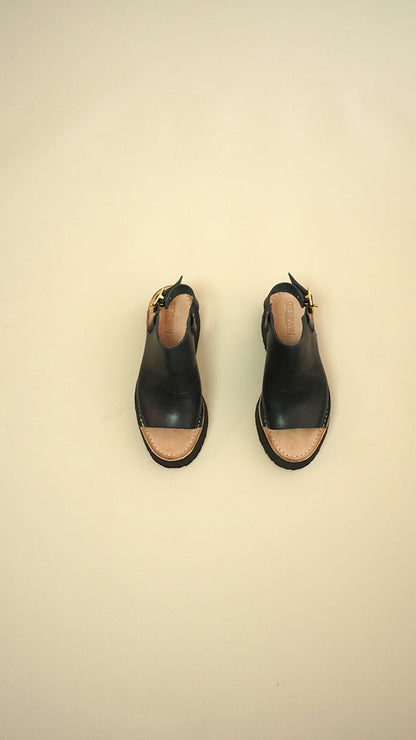 Sling Back Sandal | Navy | 5.5