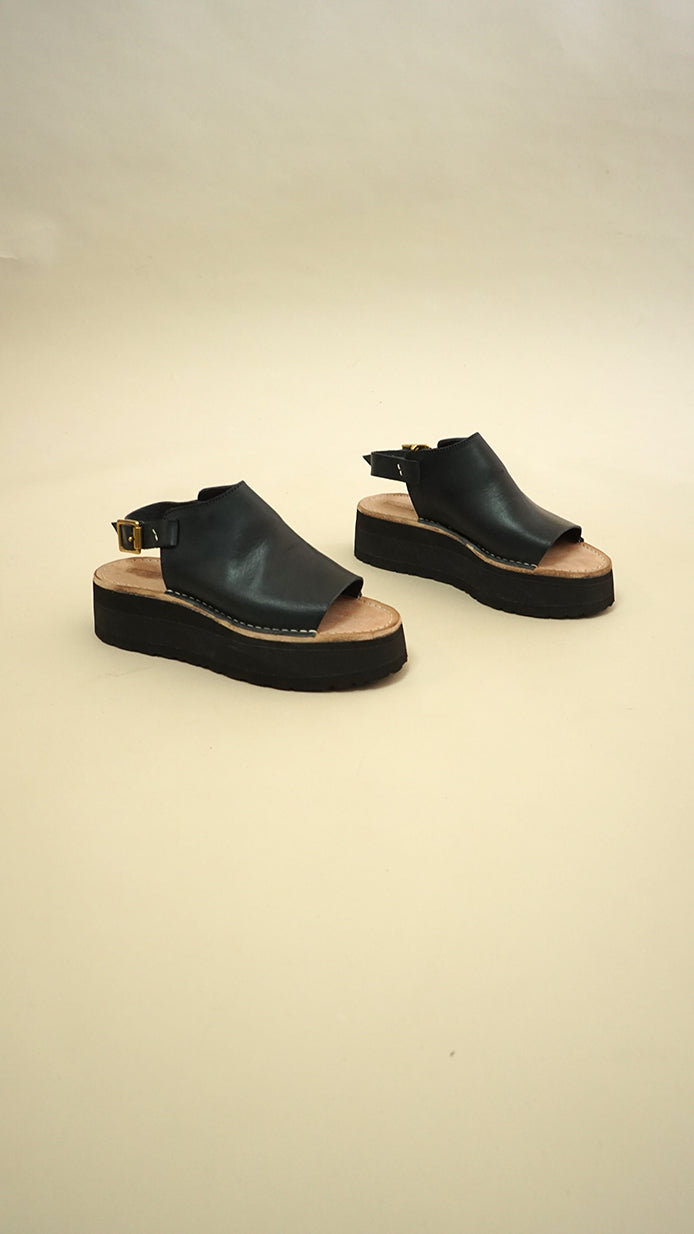 Sling Back Sandal | Navy | 5.5